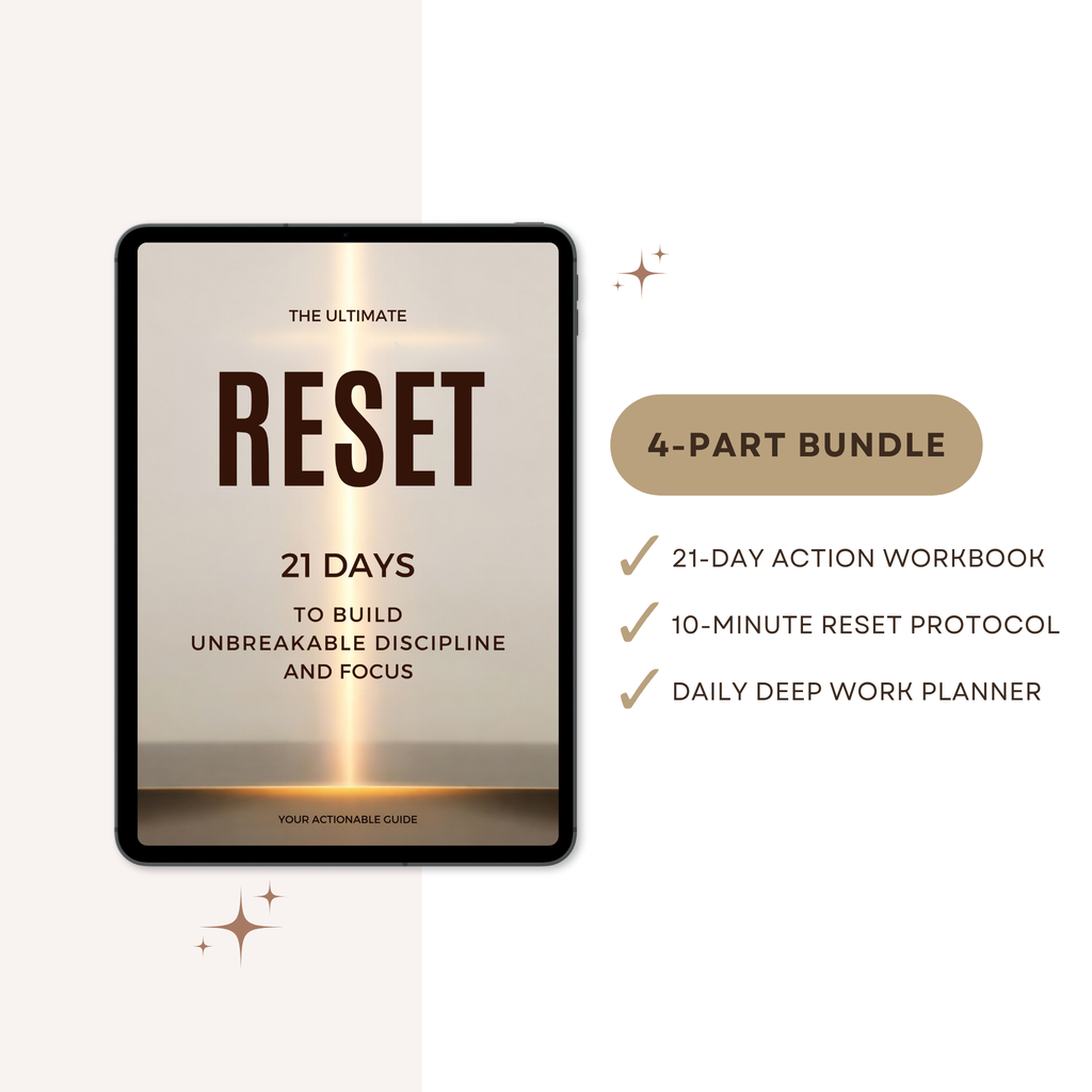 4-Part digital focus bundle checklist